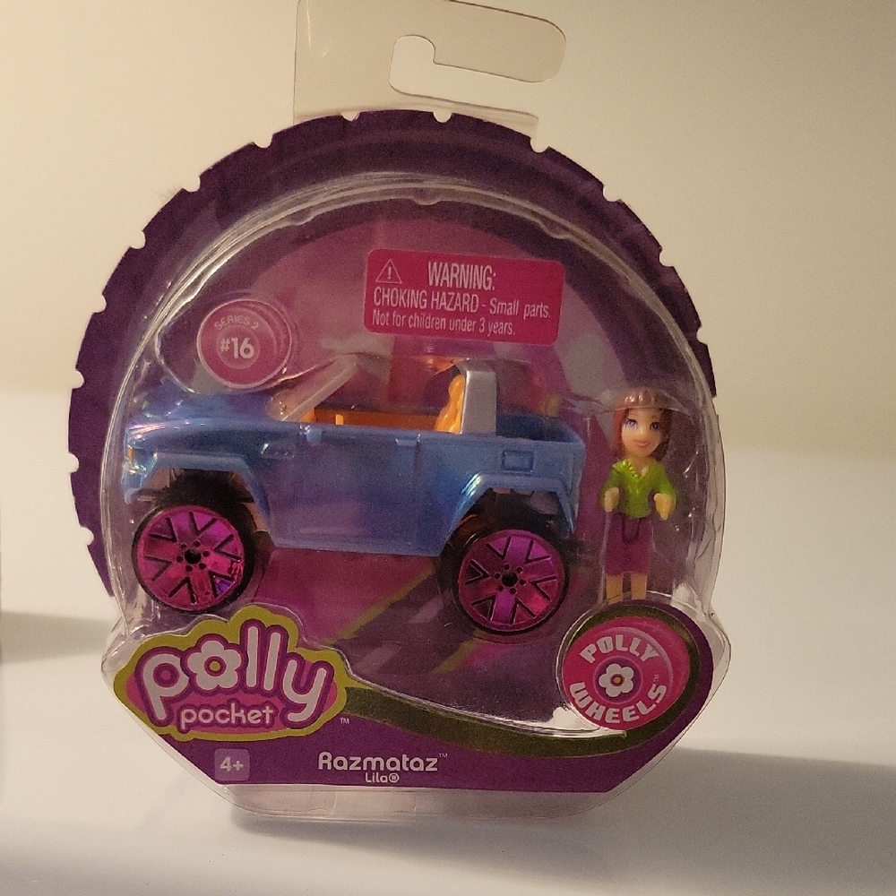 Mattel Blue and Pink Sporty Convertible Car with Figure